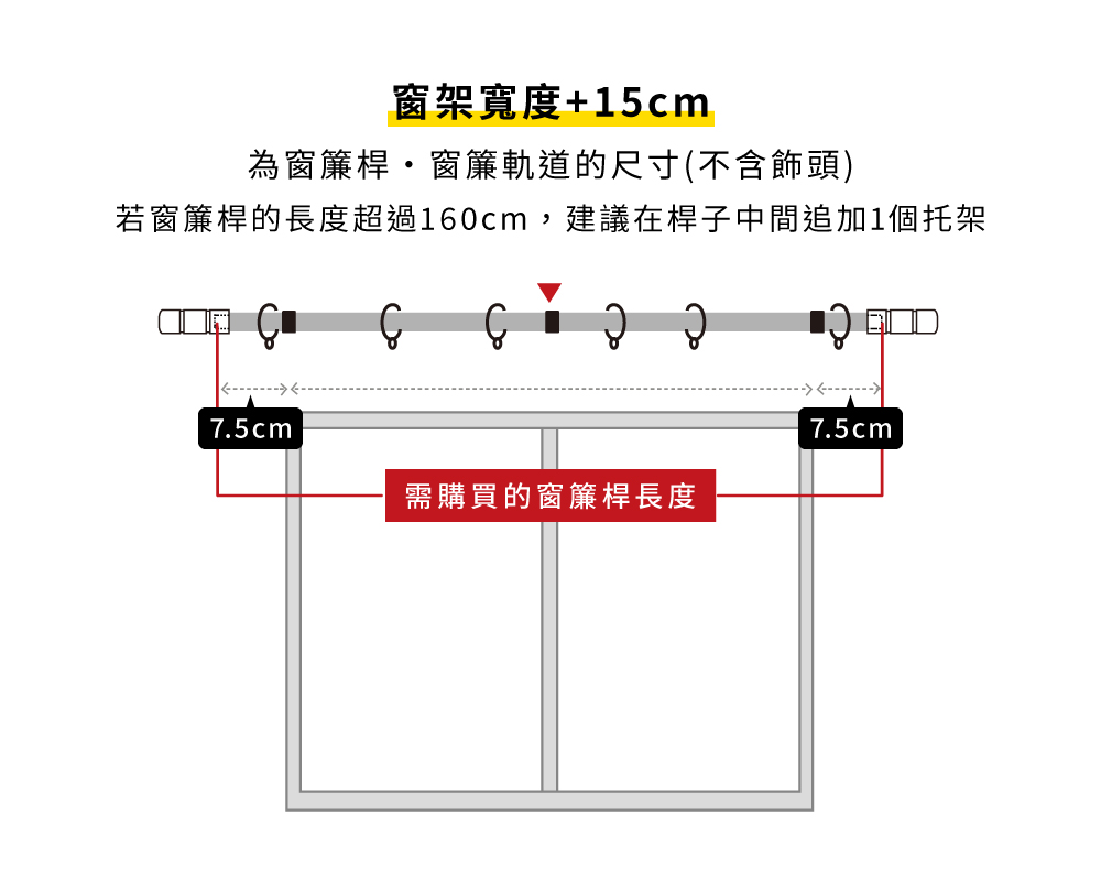 カーテンの測り方・はきだし窓 丈の採寸